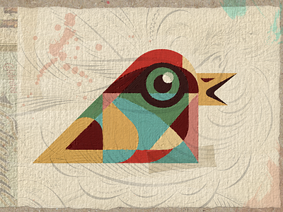 REBELLE_bird practice paint abstract bird brianmillerdesign colorful cubism cubist digital painting experiment learn painting rebelle wichita kansas