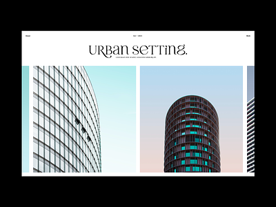 Urban Setting - Concept architecture concept grid minimalist