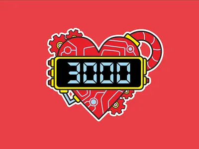 I LOVE U 3000 3000 branding design graphic design illustration iron man ironman logo ui