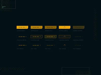 #083 DailyUI • Button 083 button buttons component enabled focus hover states style ui083 uidaily uidailychallenge