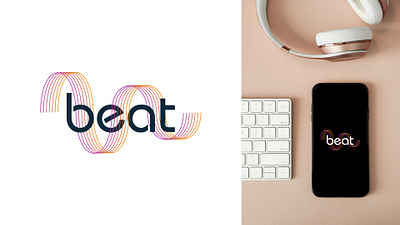 BEAT Streaming Music Startup logo branding dailylogochallenge design graphic design logo music typography