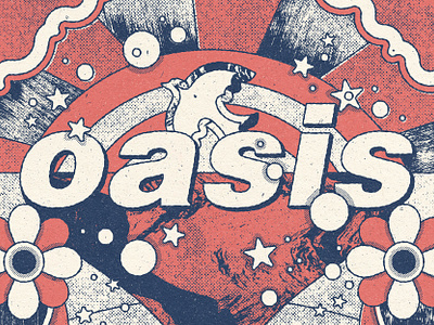 Shows I Wish I Went To #3 art artwork design gigposter illustration oasis poster texture typography