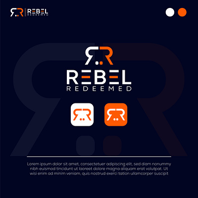 Rebel Redeemed logo brand design brand identity branding creative logo graphic design lettermark logo logo logo design logo type logos minimal logo minimalist logo modern logo unique logo wordmark logo