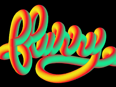 Flurry 3d adobe illustrator graphic design illsutrator lettering typography