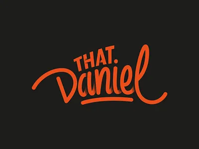 That Daniel branding color graphic design illustration lettering logo logo design