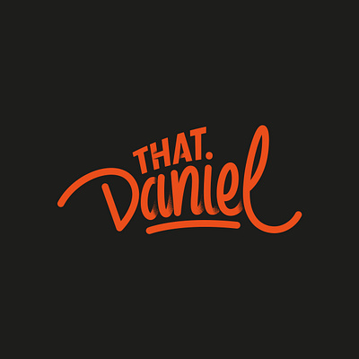 That Daniel branding color graphic design illustration lettering logo logo design