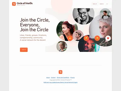 Circle of Friends design system social network ui