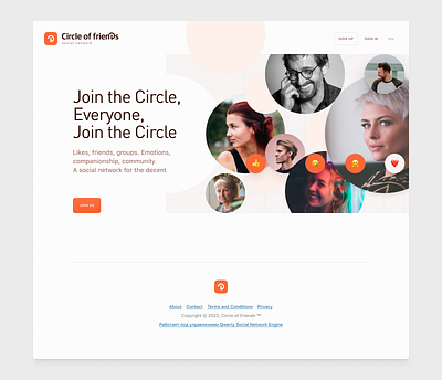 Circle of Friends design system social network ui