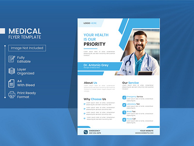 Flyer, Healthcare medical flyer branding flyer flyrdesign healthcare medical