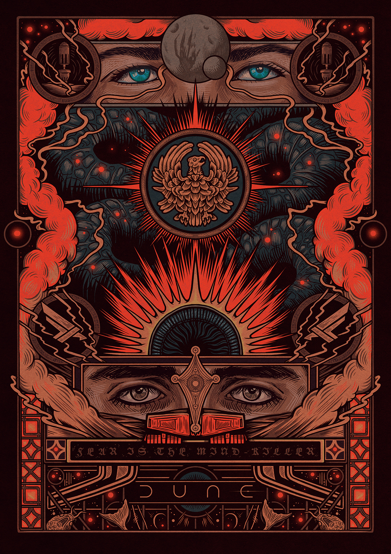 Dune Alternative Poster alternative movie poster art drawing dune film poster illustration poster poster art