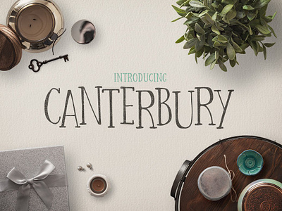 Canterbury + Bonus Mockups authentic bonus bonus mockups book canterbury canterbury bonus mockups classy display font free handmade mockup old product mockup refined retro serif typeface vintage whimsical