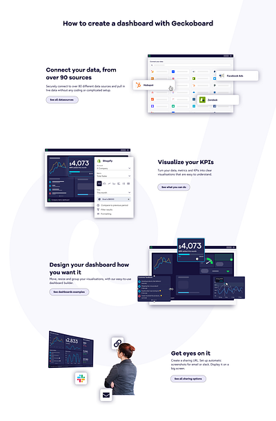 Product's features features graphic design saas ui website