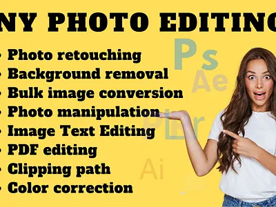 I will do background removal, product image editing