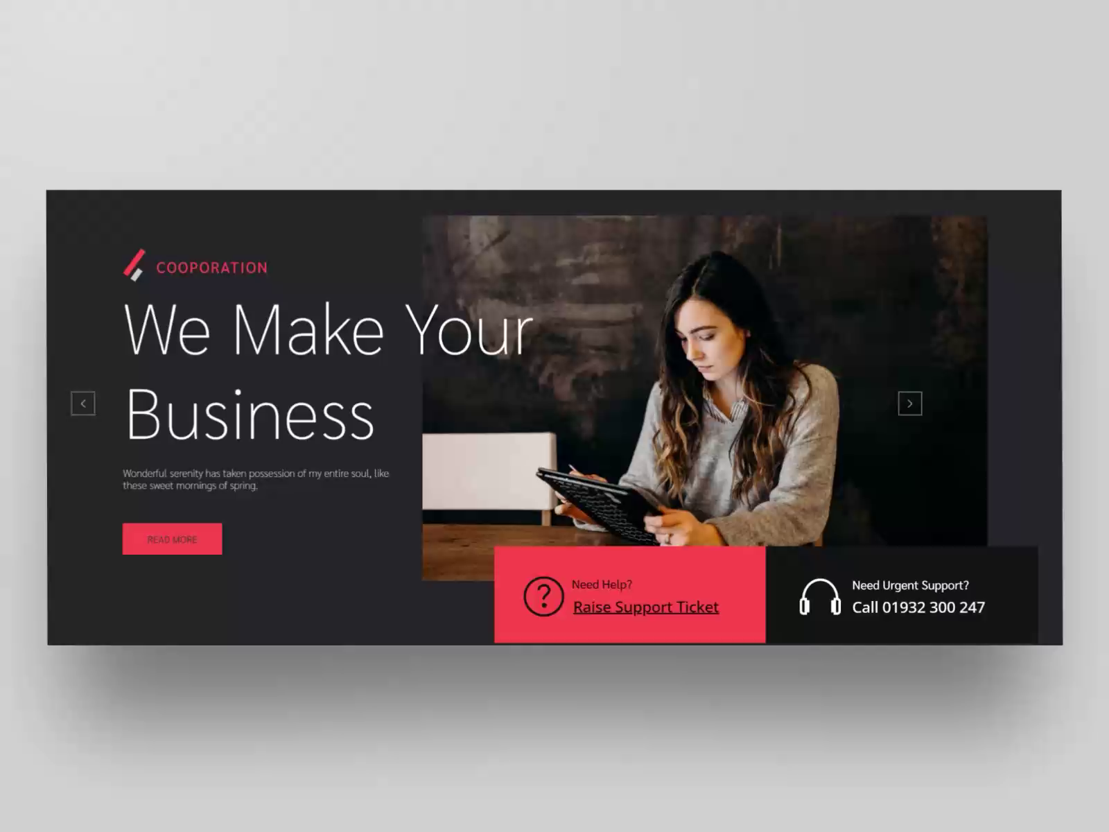 Red Business Agency Slider Template By Depicter On Dribbble 6829