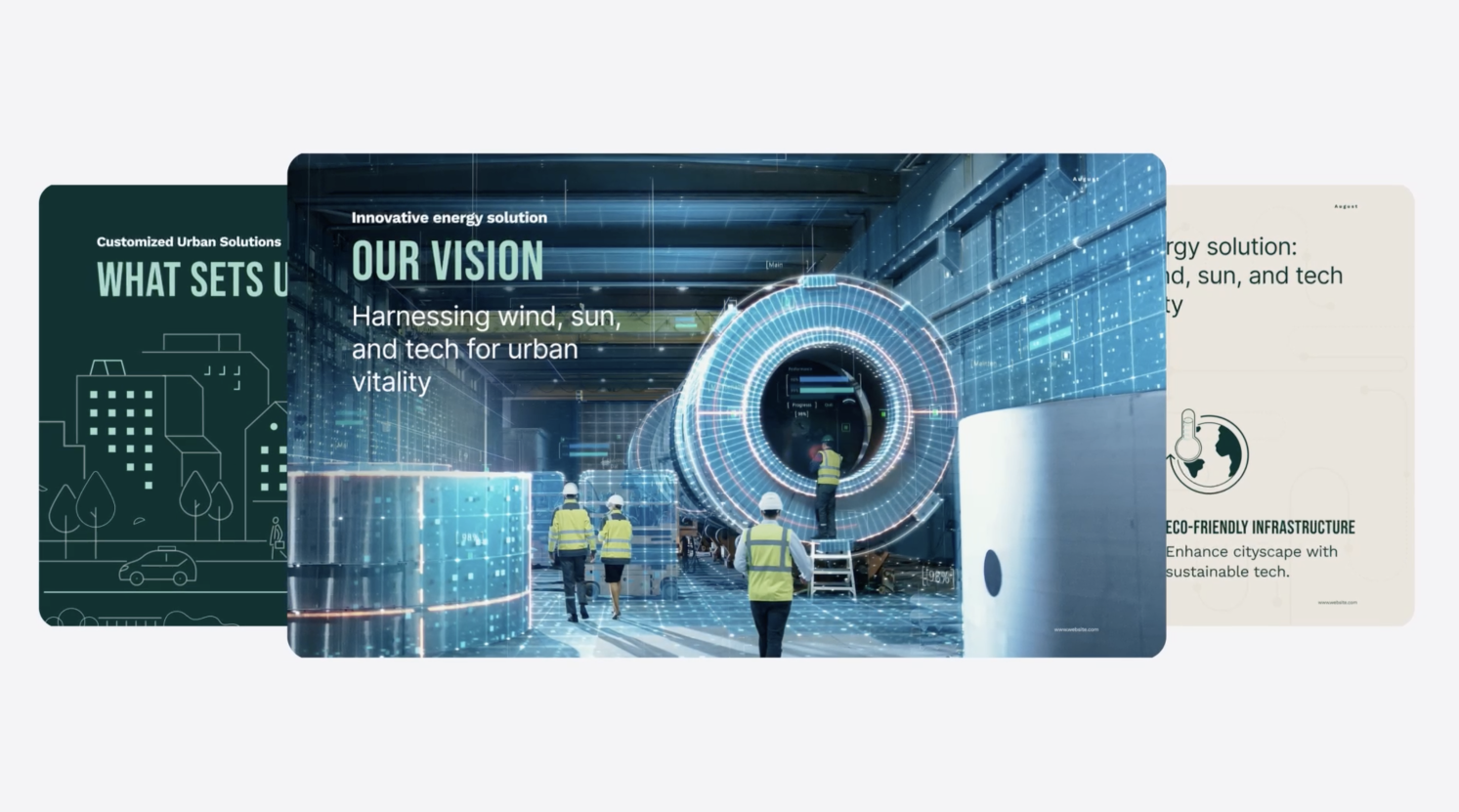 GreenerCity Presentation animation branding graphic design logo motion graphics presentation design ui