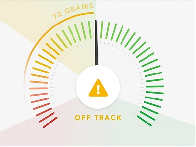 Protein Tracker - Health & Fitness App android animation daretoshare24 data dial fitness gauge graph health health app ios mobile product design protein ui ux visualization