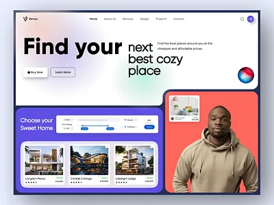 Vemax - Real Estate Website Design design designer landing page landingpage properties property real estate real estate agency real estate listings real estate website realestate ui design web design web designer web page web site website website design website designer websites