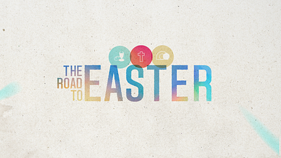 Final Concept: The Road to Easter church design easter graphic design holiday icon minimal photoshop sermon series sunday