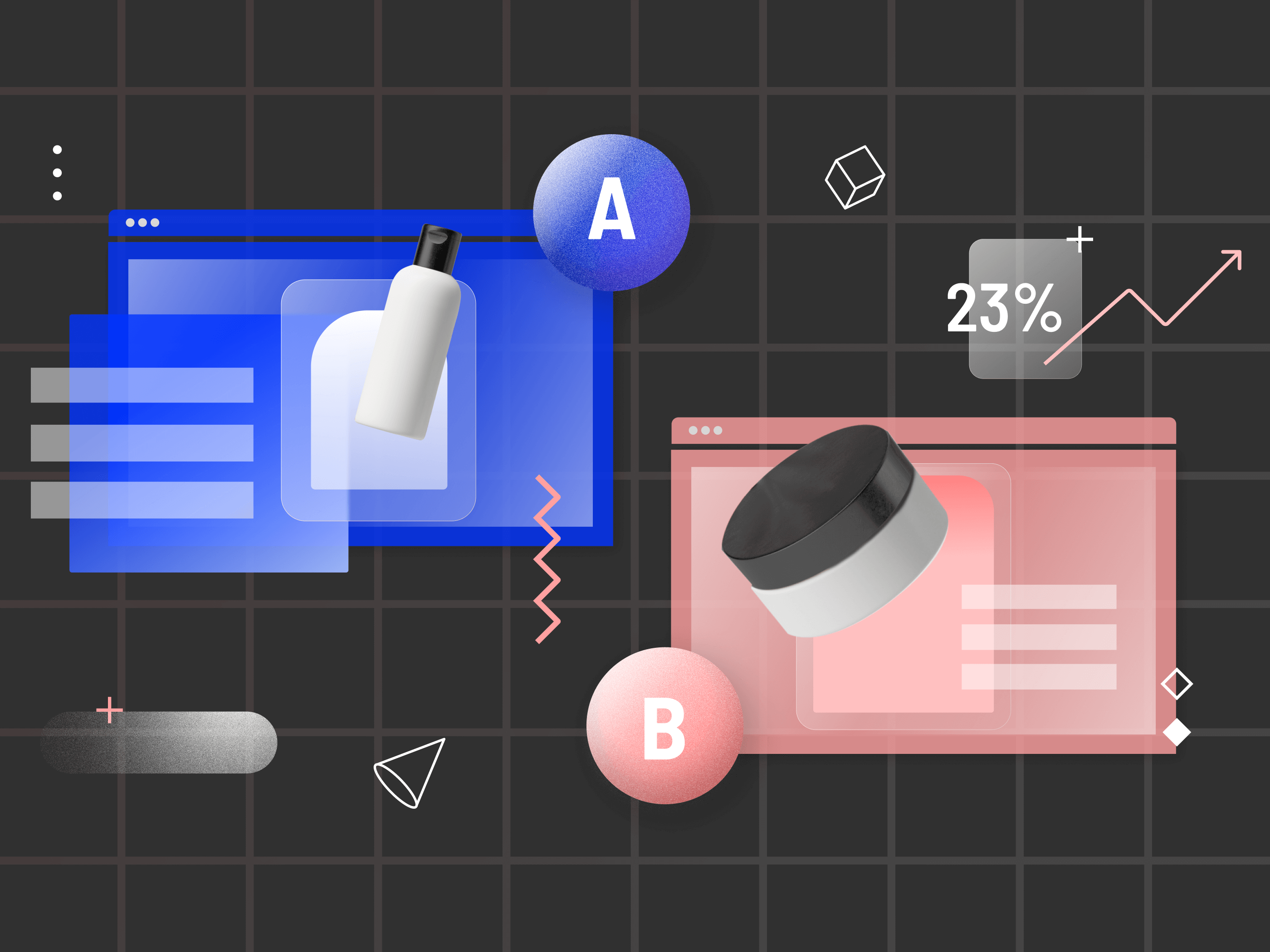 Artwork for Unbounce's new blog branding illustration marketing visual design web design