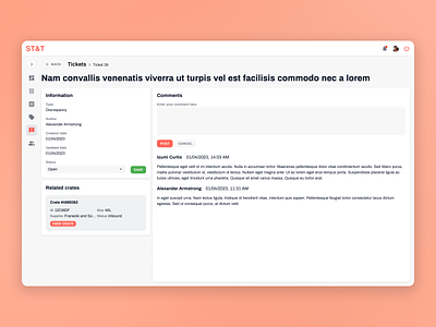 Stock and Ticketing Platform — Ticket View figma