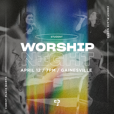 Student Ministry Night of Worship church design graphic graphic design instagram invite photoshop social media worship
