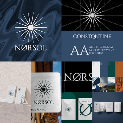 Norsol logo mark and brand design brand design brand identity branding logo logo design logo mark nordic design nordic style visual identity