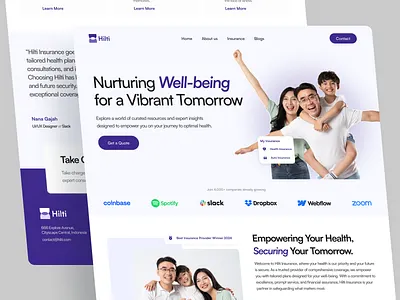 Hilti - Health Insurance Landing Page health health insurance healthcare hospital hospital company insurance medical medical services services web design