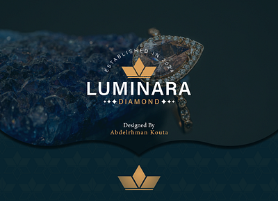 Luminara Diamond Company Logo and Visual Identity adobe branding design graphic design illustration logo typography ui ux vector