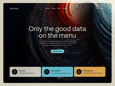 The Good Data clean data data company landing page uithursday uiux