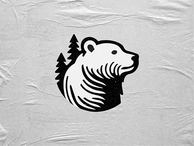 Bear Camping bear bear and pine bear symbol bear t shirt brandidentity branding design designinspiration forest theme illustration logo nature logo