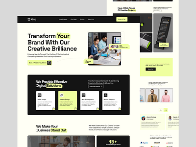 Digital Agency Landing Page Design design landing page design tayyab tayyabalidesign ui uiux ux