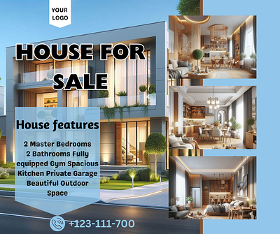 House for sale graphic design