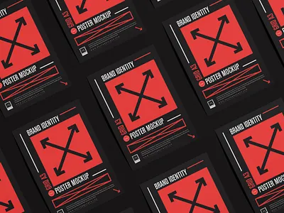 Free Brand Identity Poster Mockup brand identity free free mockup mockup poster mockup