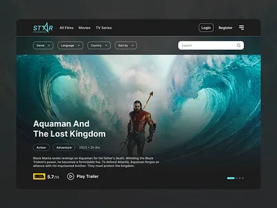 Movie Download Website branding creativedesign designinspiration digitaldesign dribbble graphic design movielovers moviestreaming movieui moviewebsite streamingservice ui uidesign uiux userexperience userinterface webdesign webui