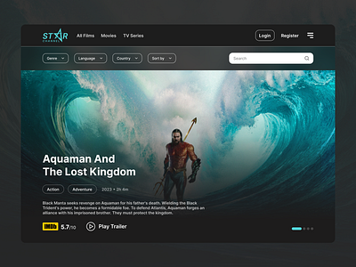 Movie Download Website branding creativedesign designinspiration digitaldesign dribbble graphic design movielovers moviestreaming movieui moviewebsite streamingservice ui uidesign uiux userexperience userinterface webdesign webui