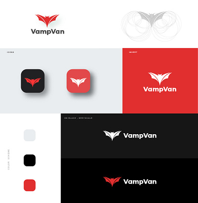 VampVan Mobile Logo Deign 3d logo animation branding graphic design logo