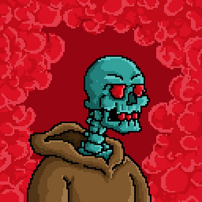 Skull Pixel Art