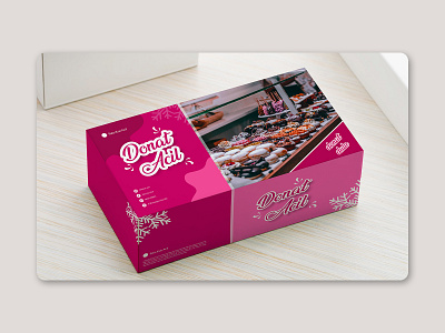 Mockup Box Design | Donut graphic design label design mockup mockup design product product design simple design