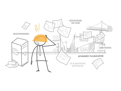 Stickfigure Illustration for Presentation branding business deck design illustration presentation sales vector