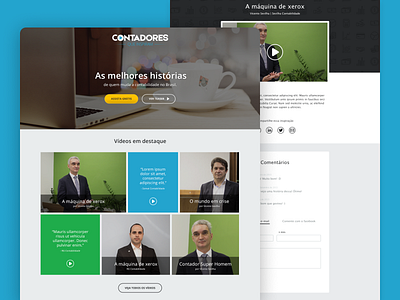 Website - Contadores Que Inspiram accountant blue design graphic design hero hotsite ui ux website