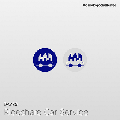Day 29 | Rideshare Car Service | Daily Logo Challenge dailylogochallenge day29 design graphic design logo