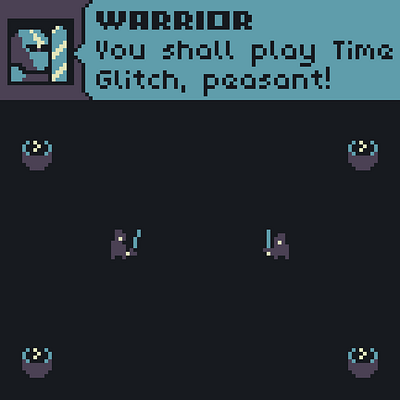 Back to intimidating, with a pinch of superiority. 8bit animation attack chiptune dnd game idle illustration pixel art pixelart retro time glitch warrior