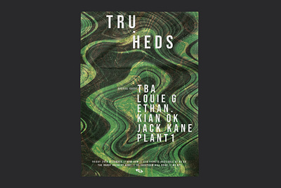 Tru.Heds - Poster & Social Media Artwork. art bands branding design graphic design illustration music poster poster art