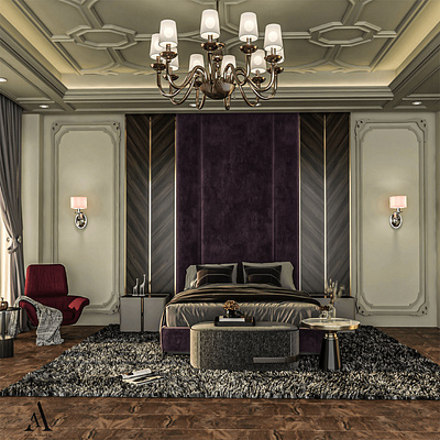 Neoclassic Master room 3d animation graphic design logo motion graphics