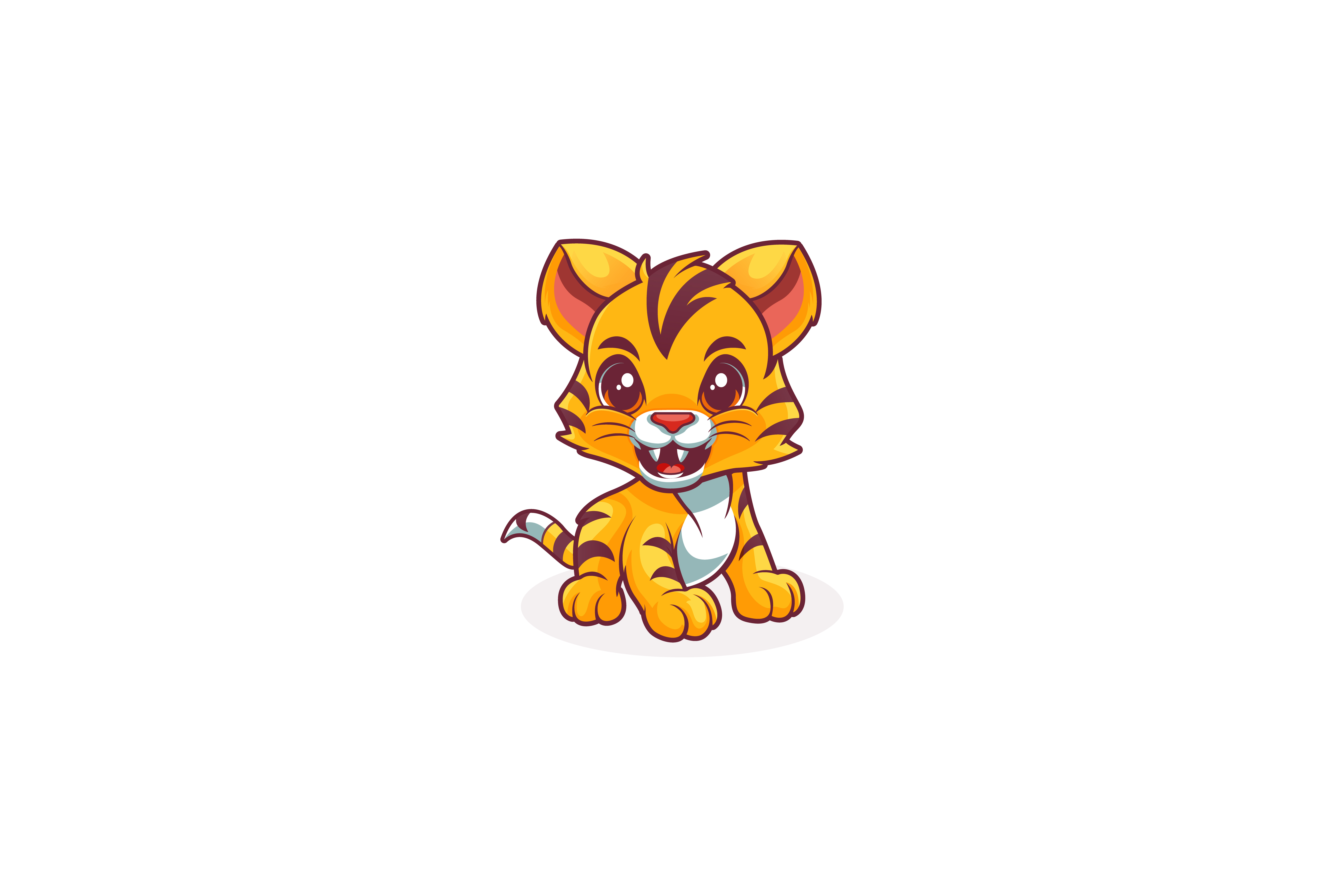 Tiger Cub Logo animal baby tiger branding custom logo cute design free animals identity illustration logo logo design logo designer minimal professional small tiger tiger cub tiger logo tiger mascot wild animal