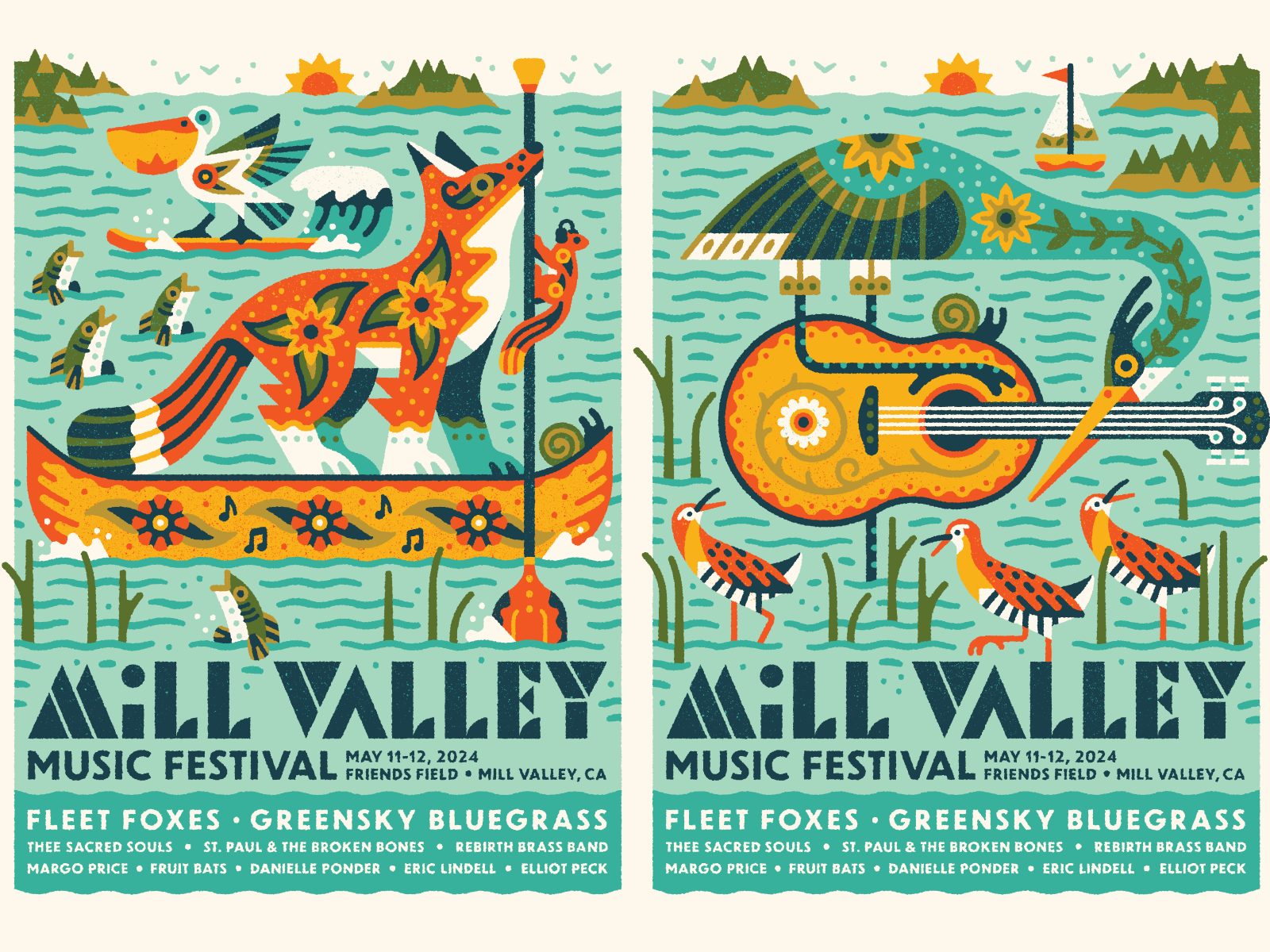 Example of Mill Valley Music Festival Posters