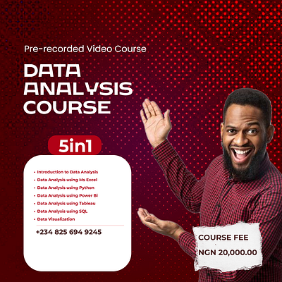 Data Analysis Course Training flyer