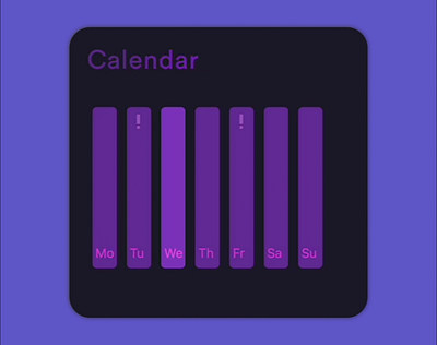 Animated Design Calendar • Built with Vue.js admin panel animation calendar design ui ux vue webdesign