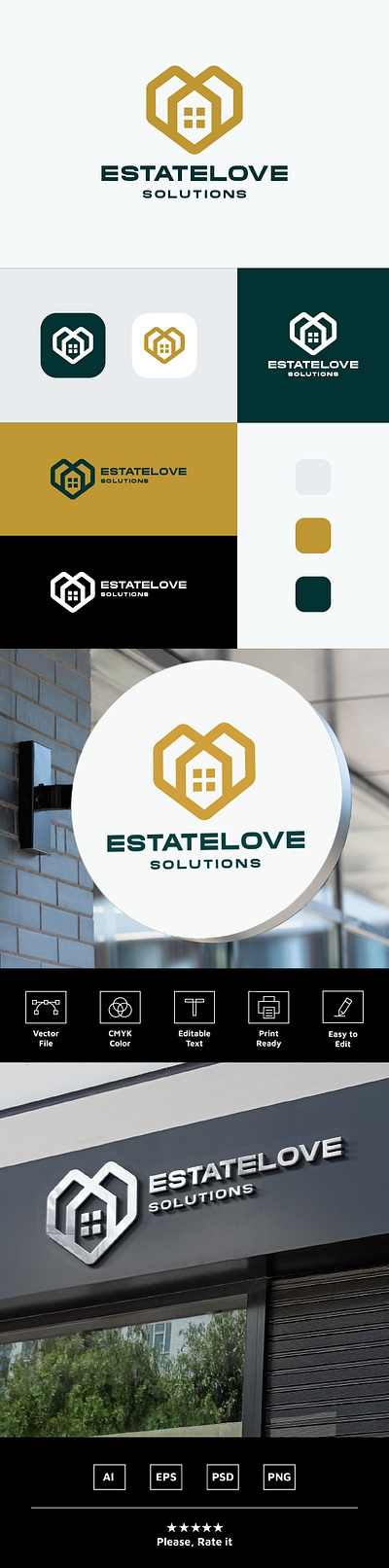 Real Estate Love Logo property