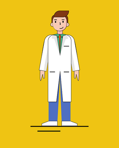 Doctor illustration character design